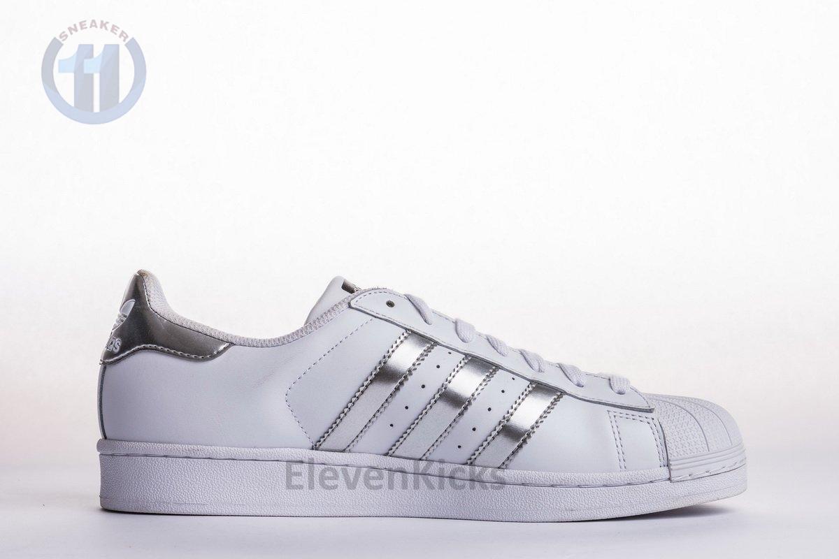 S*perstar shoes footwear white/silver metallic/core black