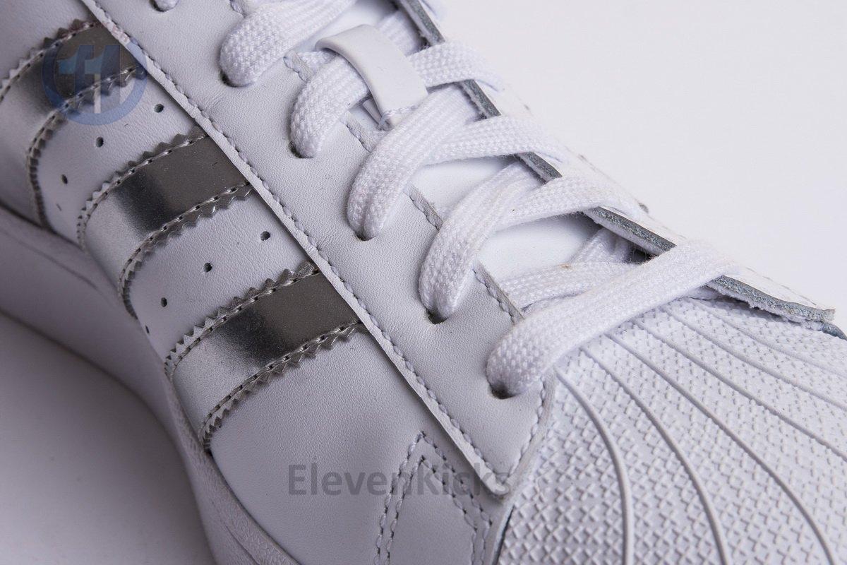 S*perstar shoes footwear white/silver metallic/core black