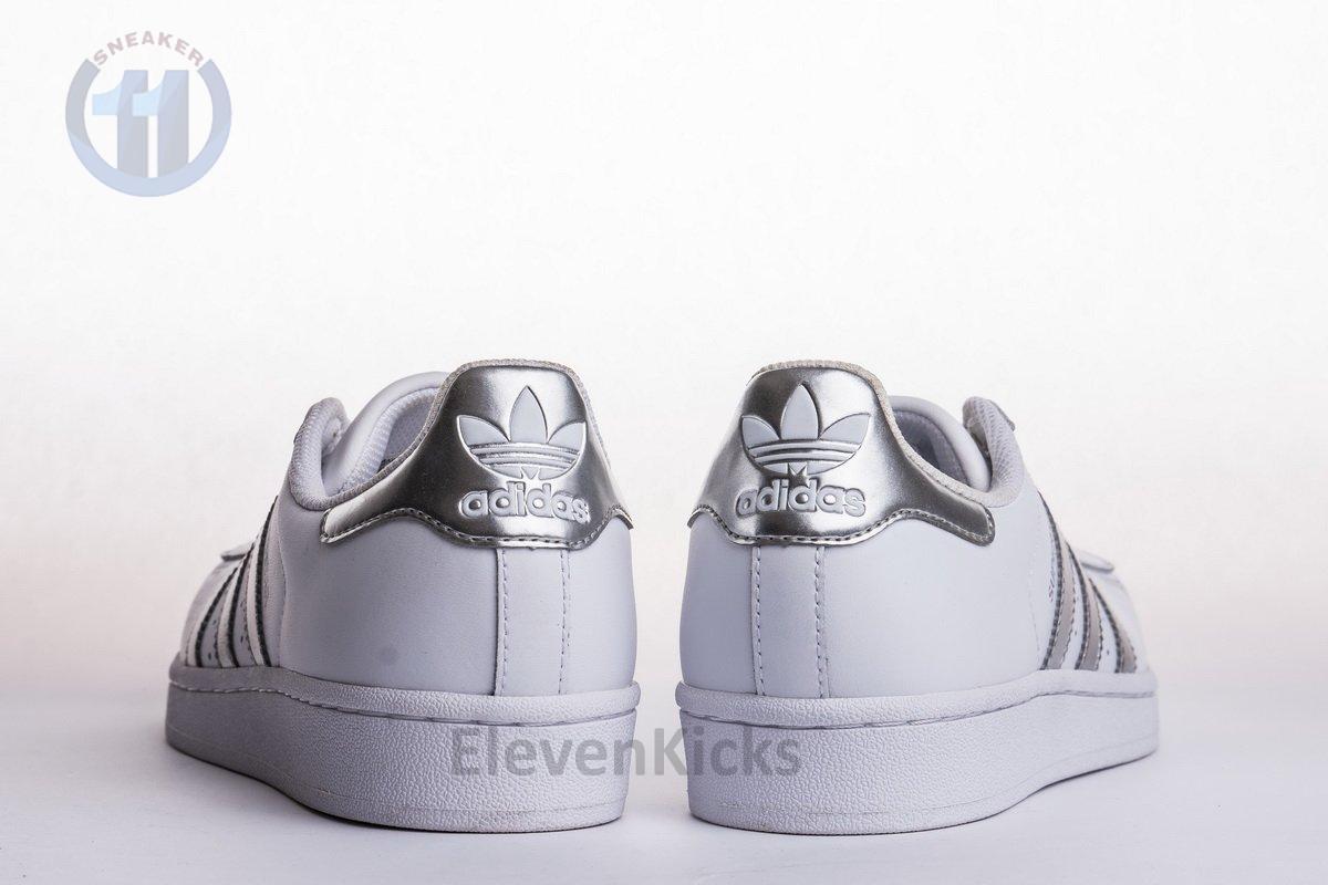 S*perstar shoes footwear white/silver metallic/core black