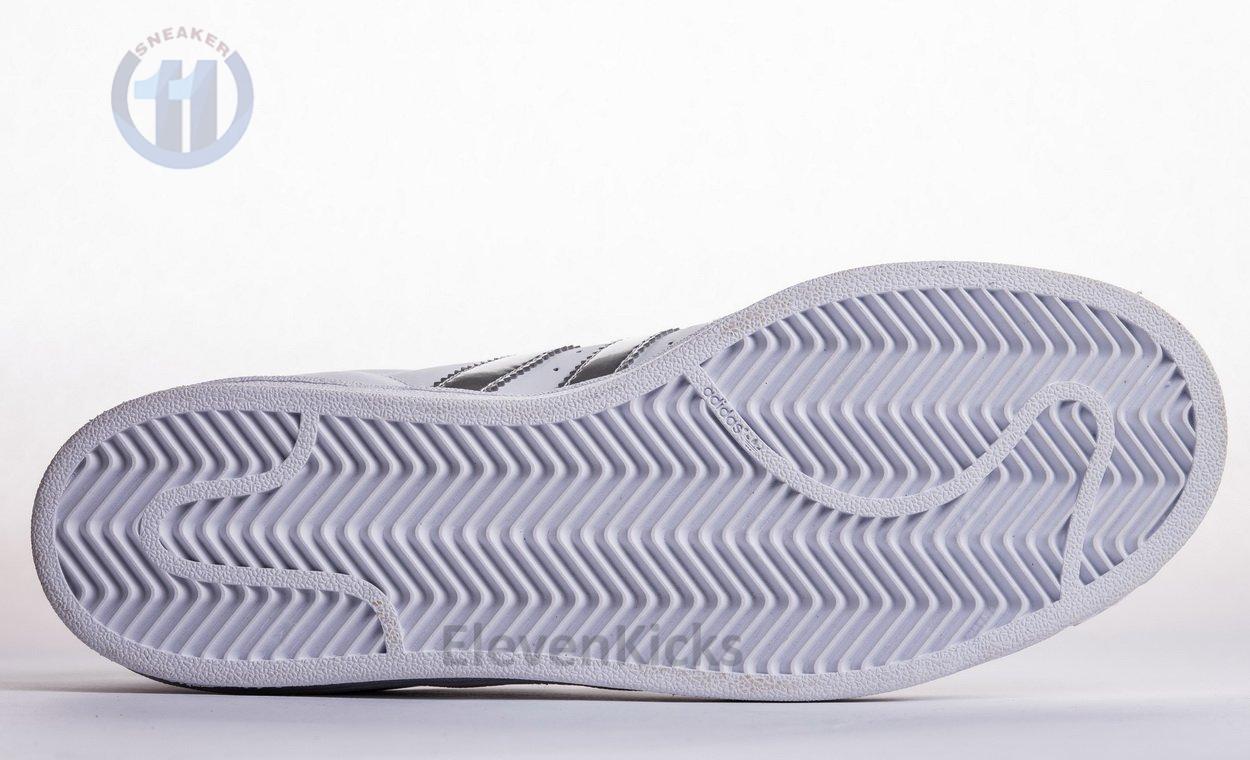 S*perstar shoes footwear white/silver metallic/core black