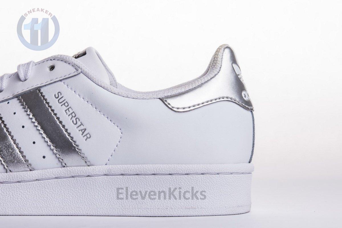 S*perstar shoes footwear white/silver metallic/core black