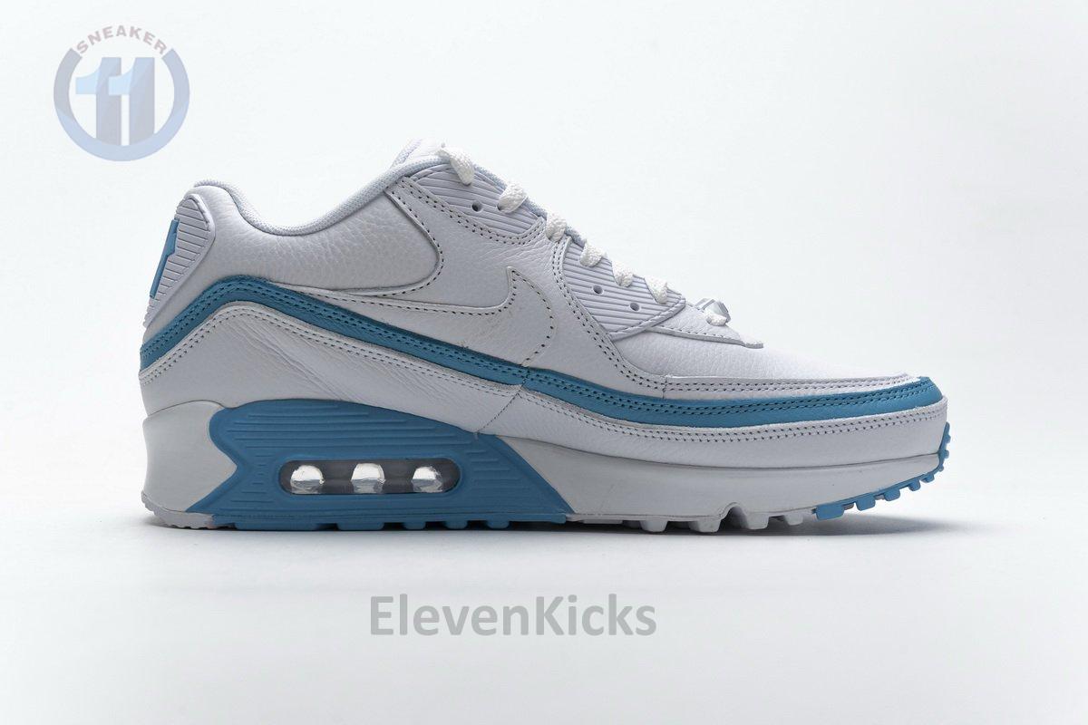 CJ7197-102 Undefeated x Nike Air Max 90 White Blue