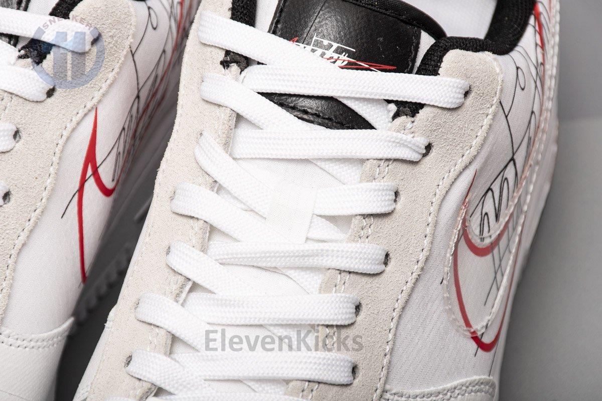 CK9257-100 Nike Air Force 1 ’07 LV8 White Black Pure Platinum