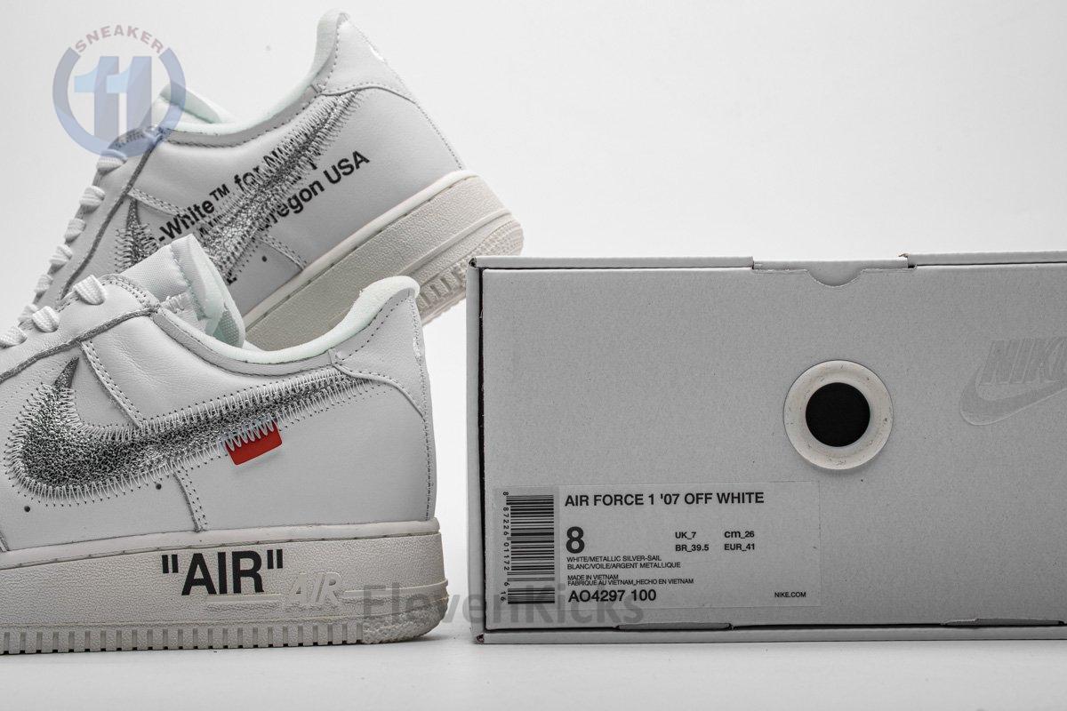 AO4297-100 OFF White X Air Force 1 ’07 Low Conplex Con