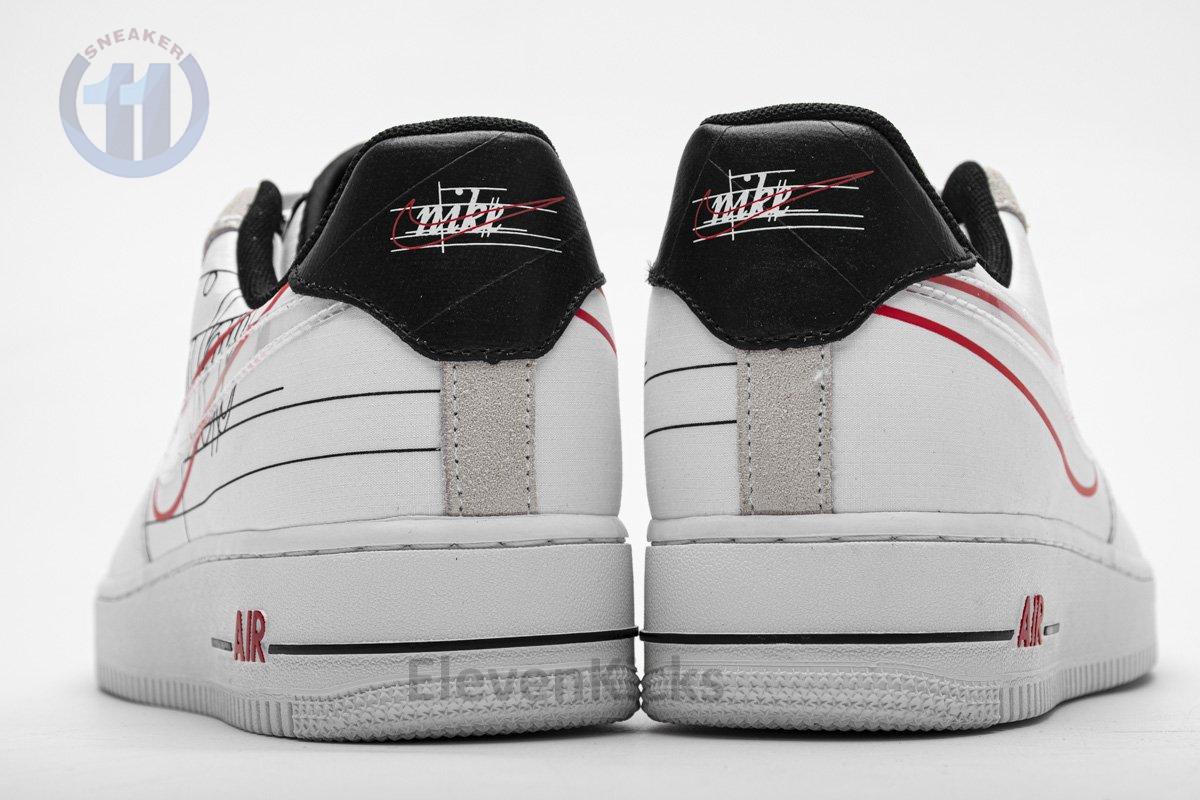 CK9257-100 Nike Air Force 1 ’07 LV8 White Black Pure Platinum