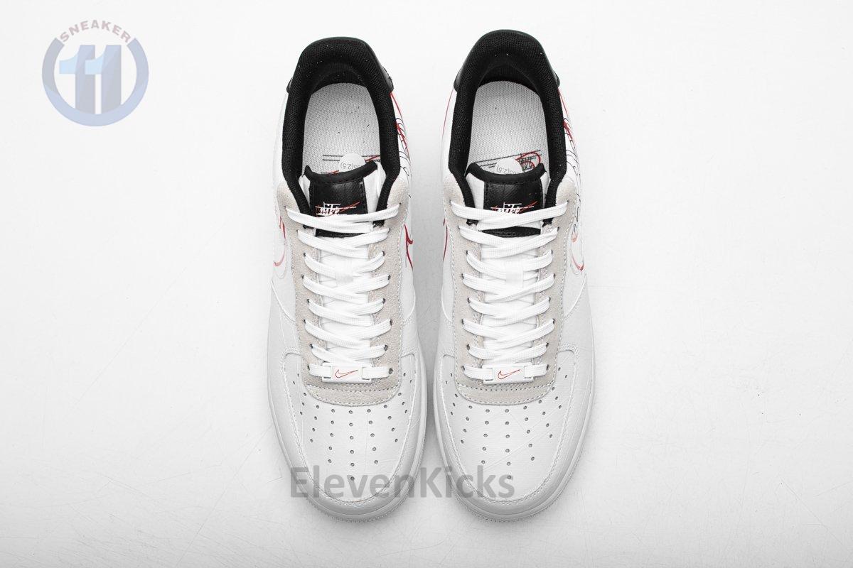 CK9257-100 Nike Air Force 1 ’07 LV8 White Black Pure Platinum