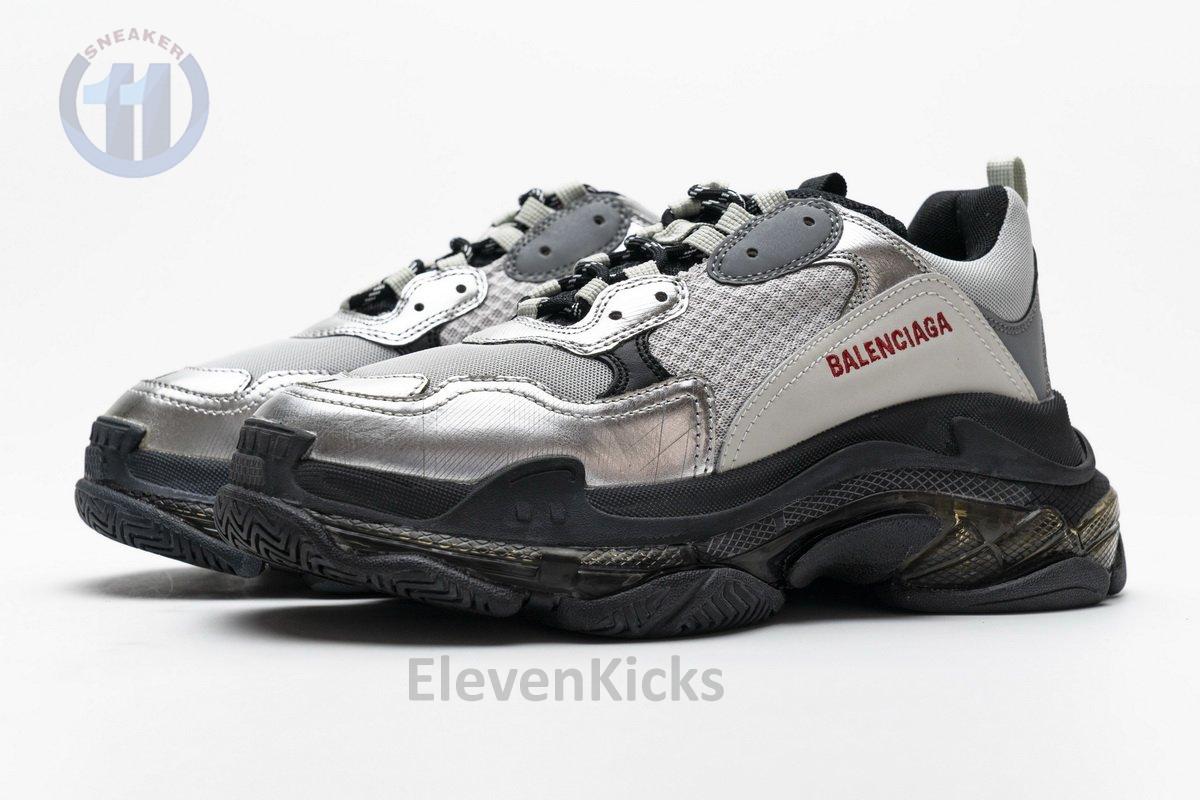 541624 w09e1 7320 Ba*len*cia*ga triple s black silver2