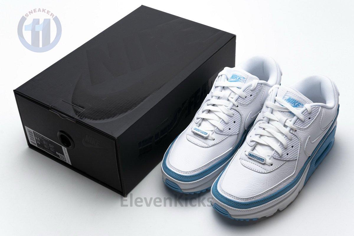 CJ7197-102 Undefeated x Nike Air Max 90 White Blue