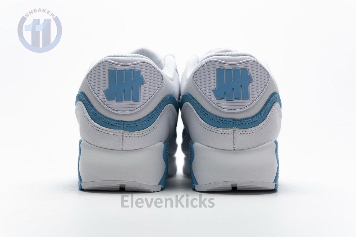 CJ7197-102 Undefeated x Nike Air Max 90 White Blue