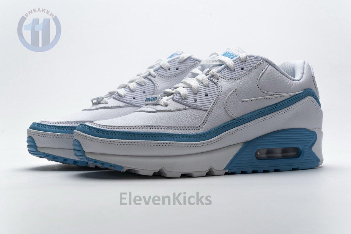 CJ7197-102 Undefeated x Nike Air Max 90 White Blue