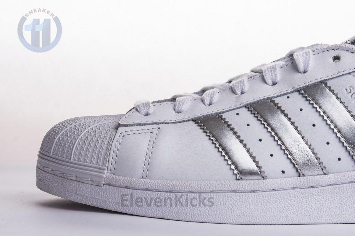 S*perstar shoes footwear white/silver metallic/core black