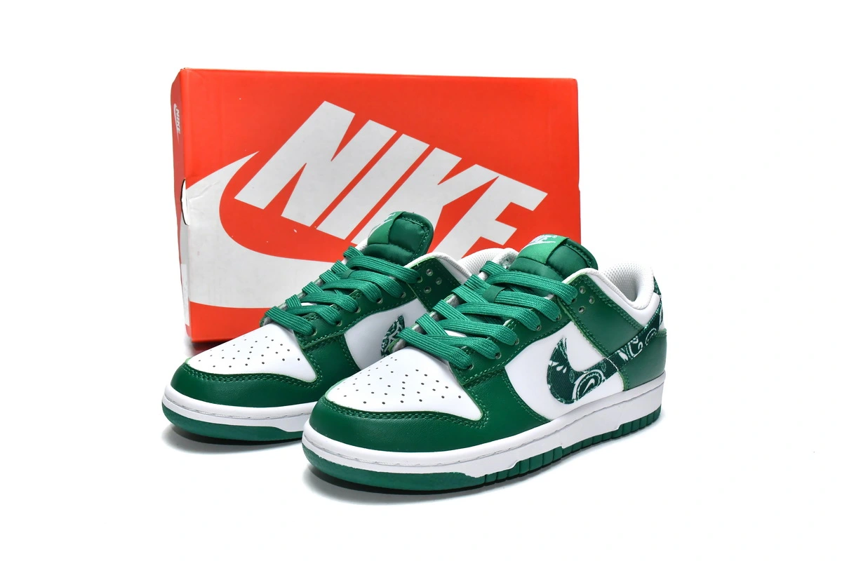 Nike Dunk Low ESS Green Paisley